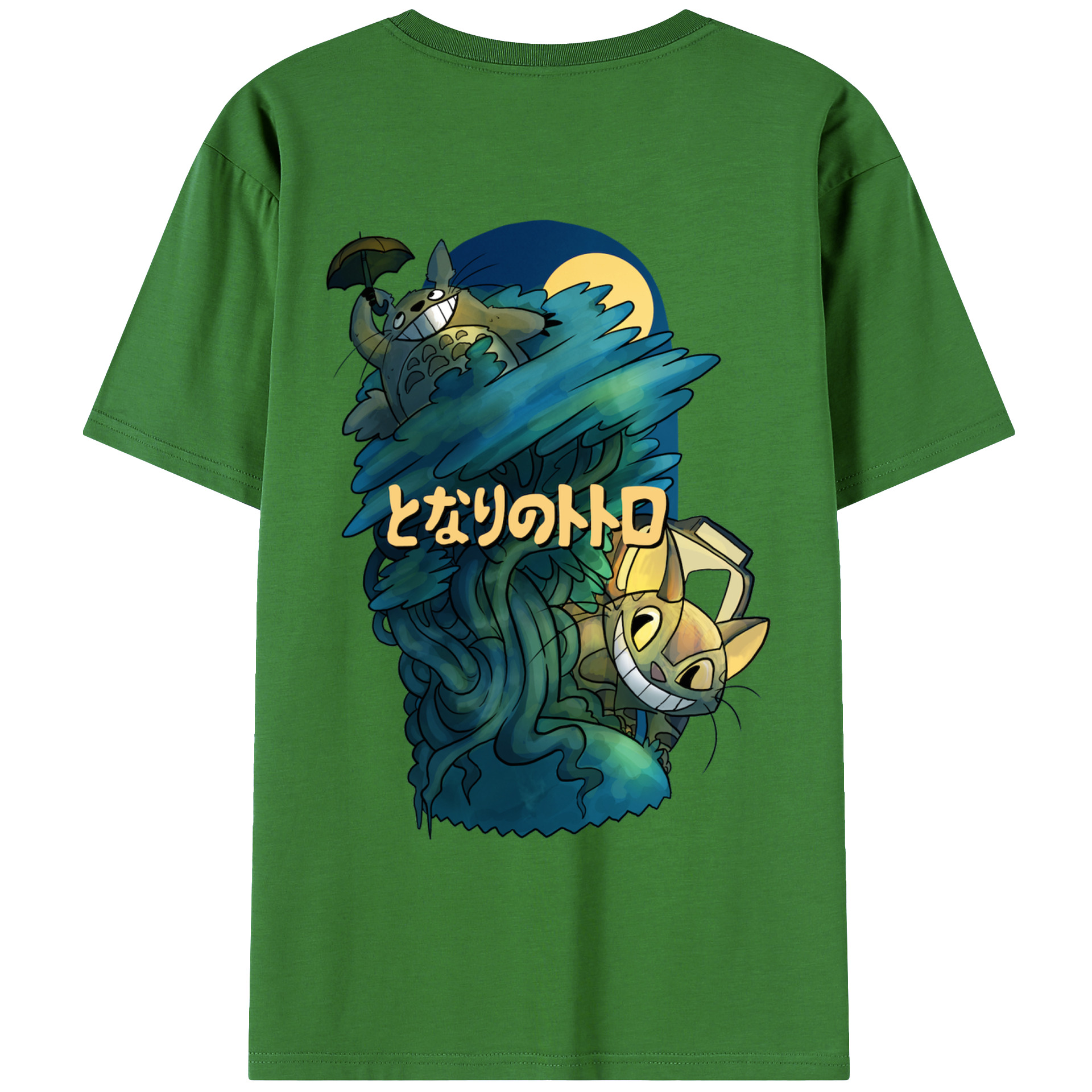 （画像用） となりのトトロ 草壁メイ 草壁サツキ My Neighbor Totoro Satsuki Kusakabe Mei Kusakabe レディース半袖Tシャツ(バックプリント)